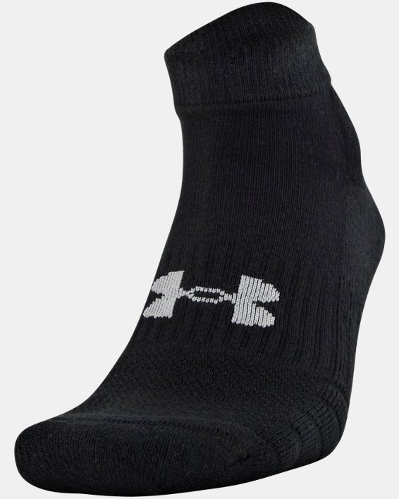 Unisex UA Training Cotton Low Cut 6-Pack Socks, Black, pdpMainDesktop image number 5